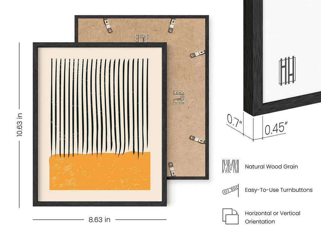 Modern Abstract Wall Art Prints - Set of 4 Mid Century Modern Abstract Prints, Contemporary Geometric Posters