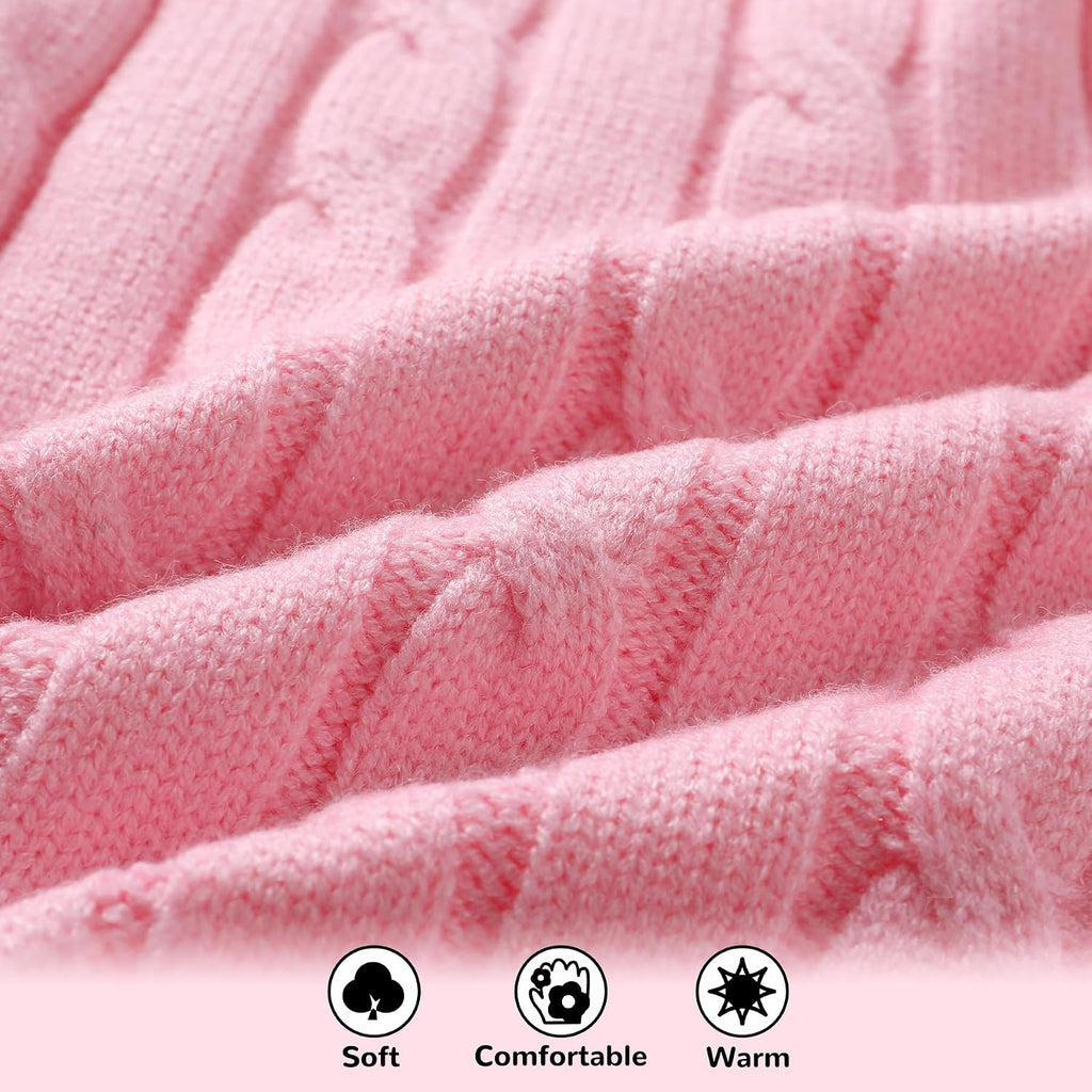 Toddler Girl Boy Sweater Baby Knit Sweaters V-neck Fall Winter Clothes