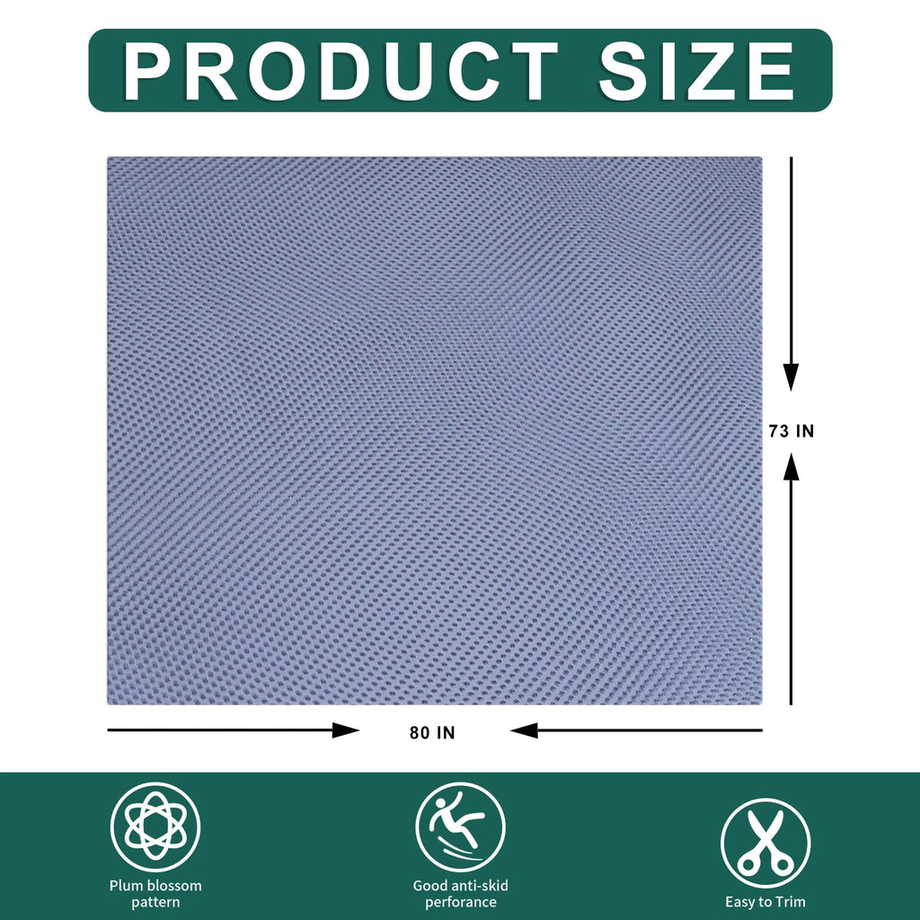 73x80 Inches Double-Sided Anti-Slip Carpet, Premium Vinyl Anti-Skid Fabric, Rug Backing & Rug Making Supplies