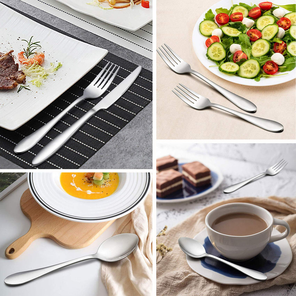 Silverware Flatware Set for 8, 40 Piece Stainless Steel Cutlery Set