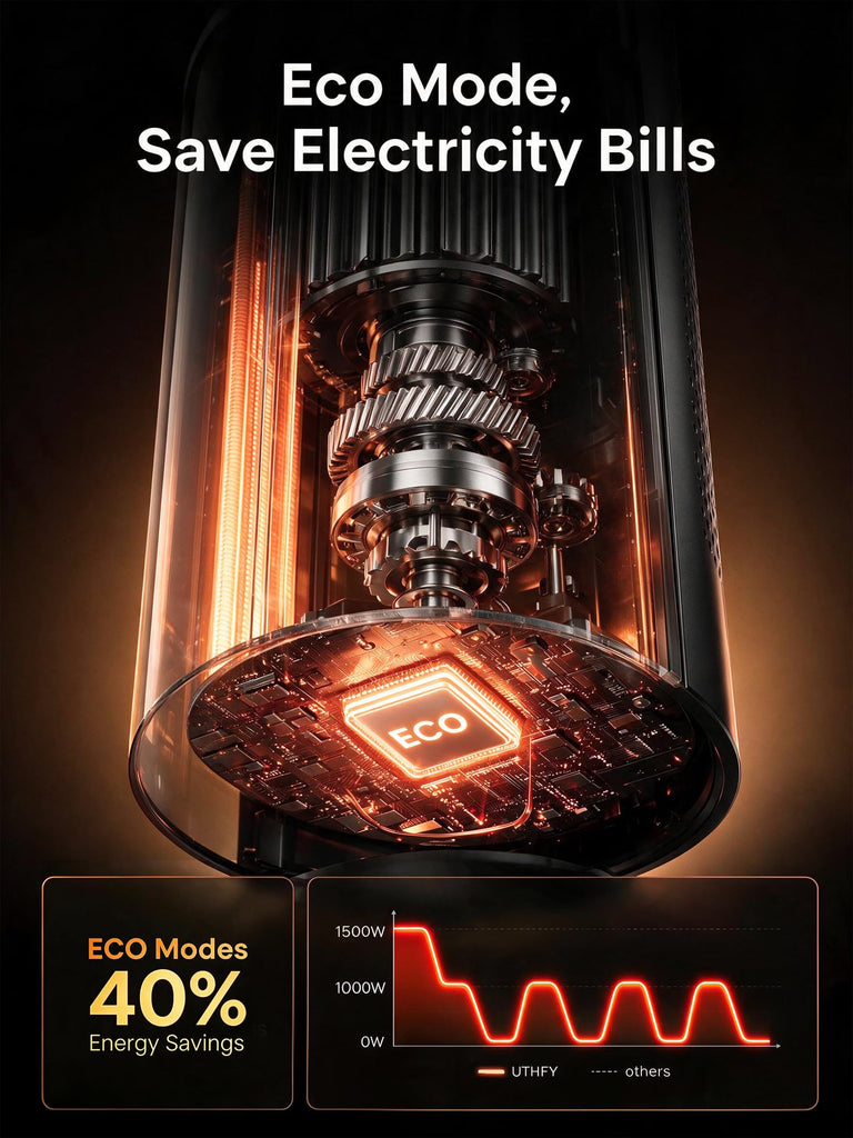 34'' Space Heaters for Indoor Use, 1500W Electric Heaters, 24H Timer