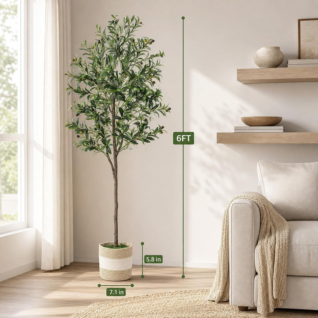 6FT Artificial Olive Tree