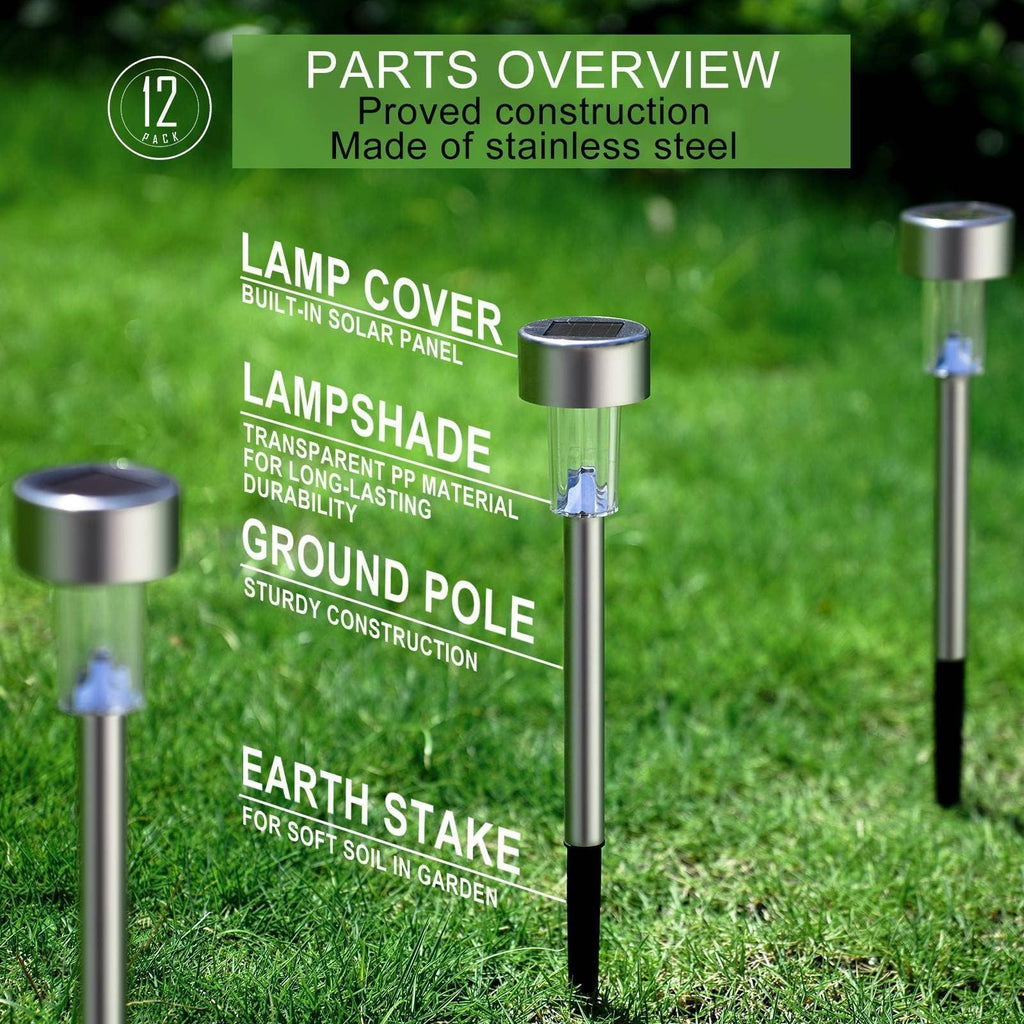 Solar Lights Outdoor Waterproof, Solar Garden Lights, Multicolor, 16Pack