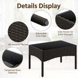 Patio Furniture Set 4 Pieces Conversation Sets