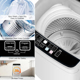 Portable Washing Machine 17.7lbs Full Automatic Portable Washer Machine for Apartment, 10 Wash Program Tub