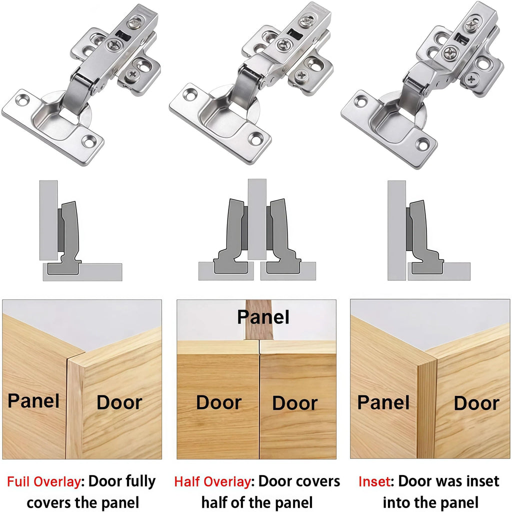 20-Pack Frameless Soft Close Inset Cabinet Hinges 50% Faster Install