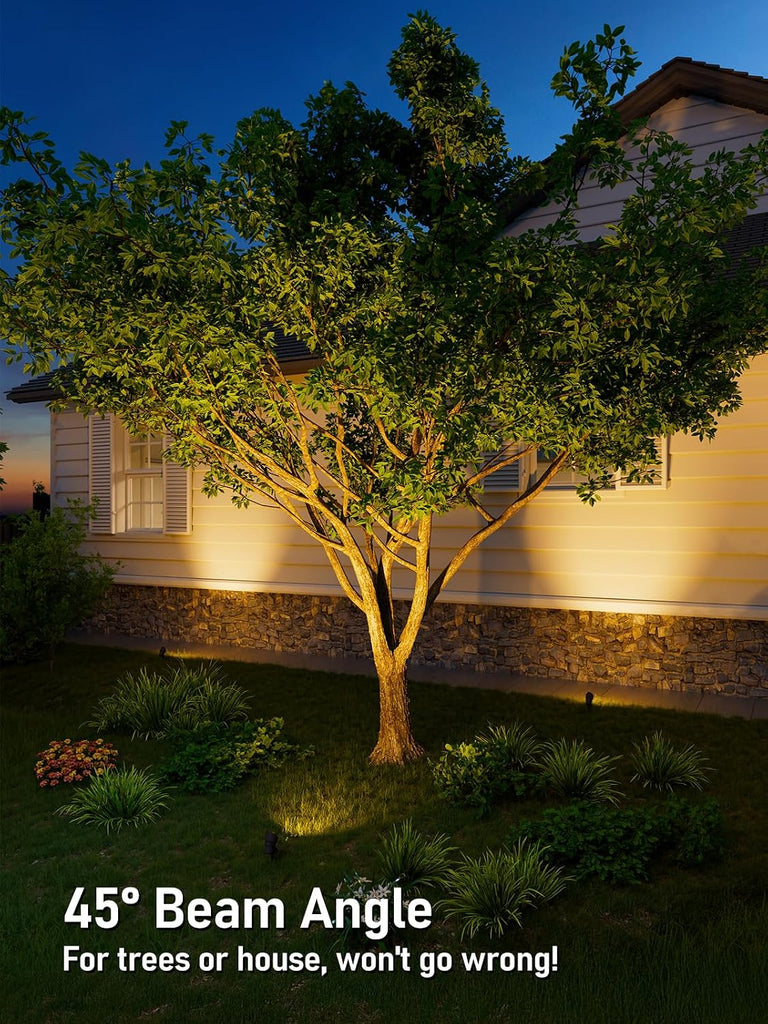 4-Pack 5CCT 5W 12-24V Low Voltage LED Spotlight Oil Rubbed Bronze | 1800K2700K3000K4000K5000K, Landscape Pathway
