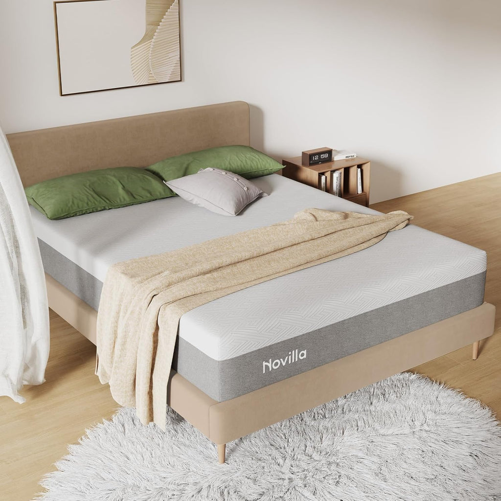 Bliss Queen Size Mattress, 12 Inch Gel Memory Foam Mattress Queen | Cool Night Sleep & Pressure Relief, Support Foam