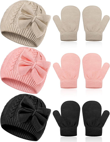 3 Set Toddler Hat Glove Set