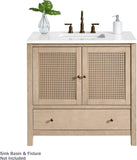 Alaterre Furniture Lucca Bathroom Vanity - Freestanding Cabinet Without Sink