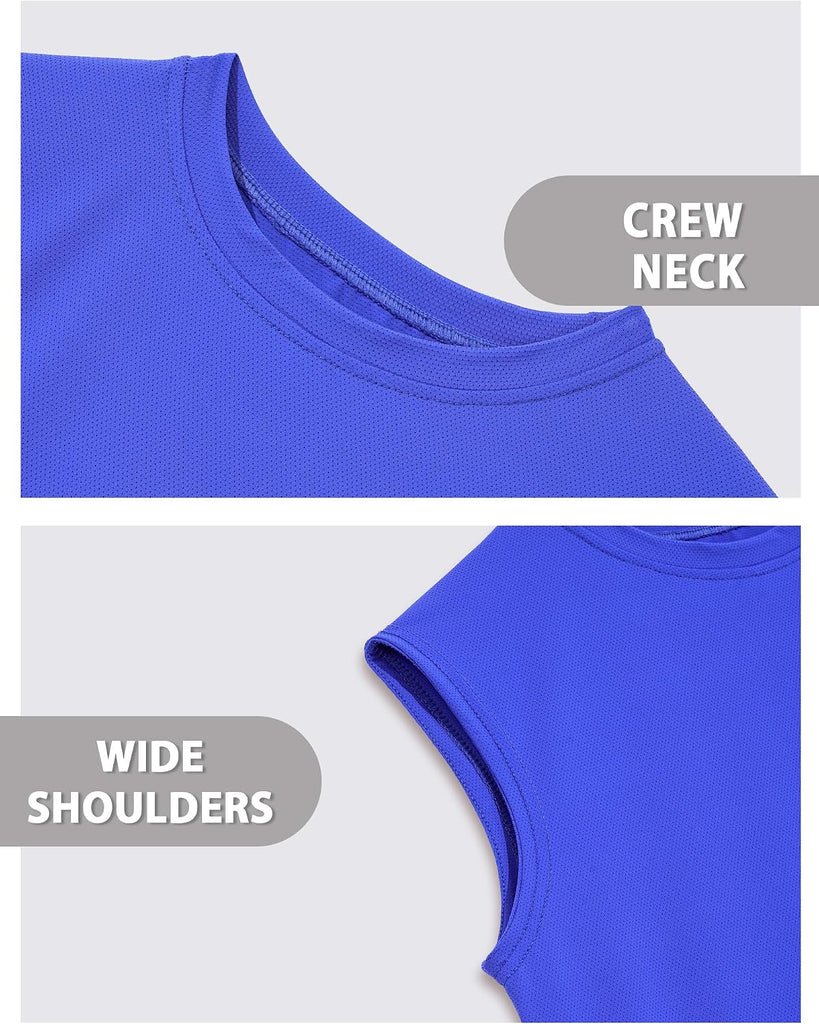 3 Pack Boys Tank Tops Athletic Quick Dry Sleeveless Shirts for Kids