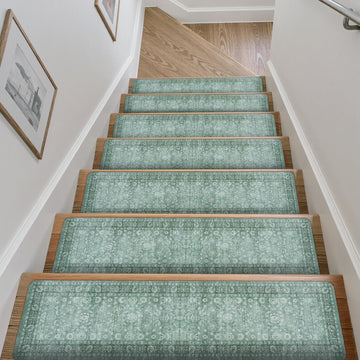Vintage Non Slip Stair Runners for Wooden Steps 15PCS 8"x30"