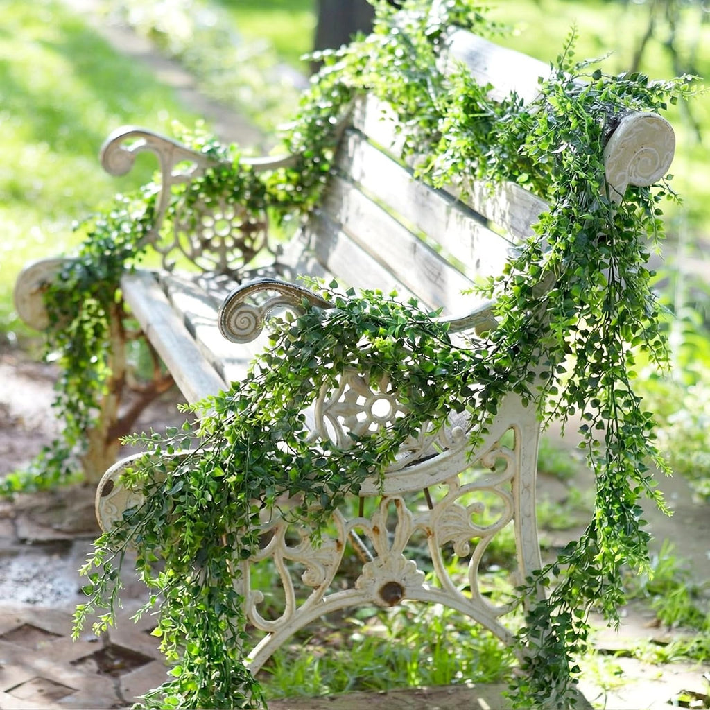 5.57ft Artificial Greenery Garland, Lifelike Fake Vines - Set of 10