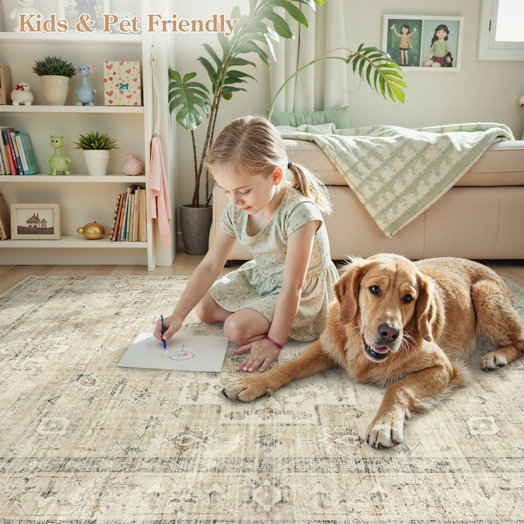 Washable 2.5x8 Runner Rugs Bathroom, Boho Kitchen Floor Mats Long Rug Runners s Non Slip, Farmhouse Low-Pile Carpet