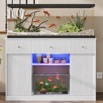 55-75 Gallon Fish Tank Stand, Aquarium Stand with Power Outlet