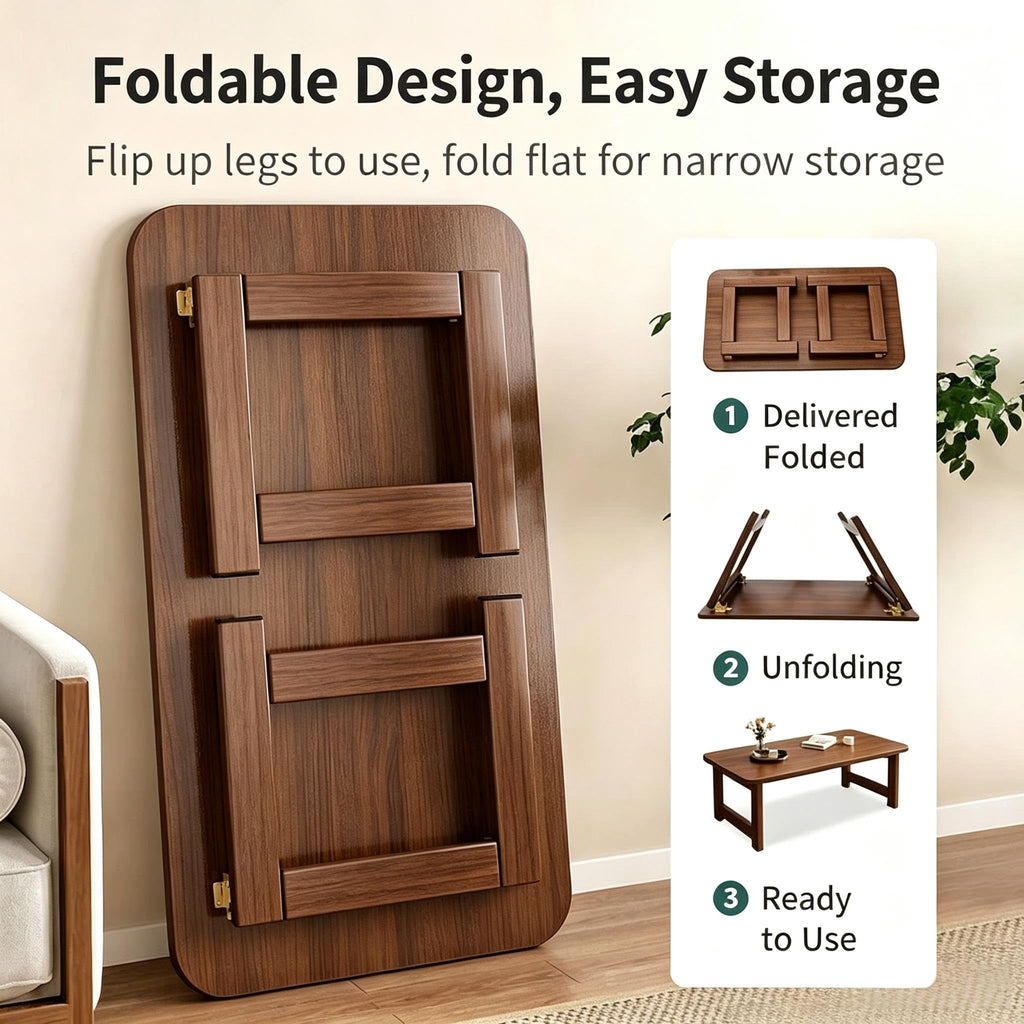 Japanese Folding Floor Table Foldable Coffee Tables Wood