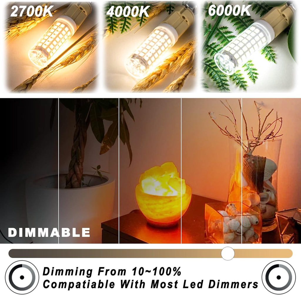 E12 C7 Dimmable Led Candelabra Bulbs 60 Watt Replacement, 2700k