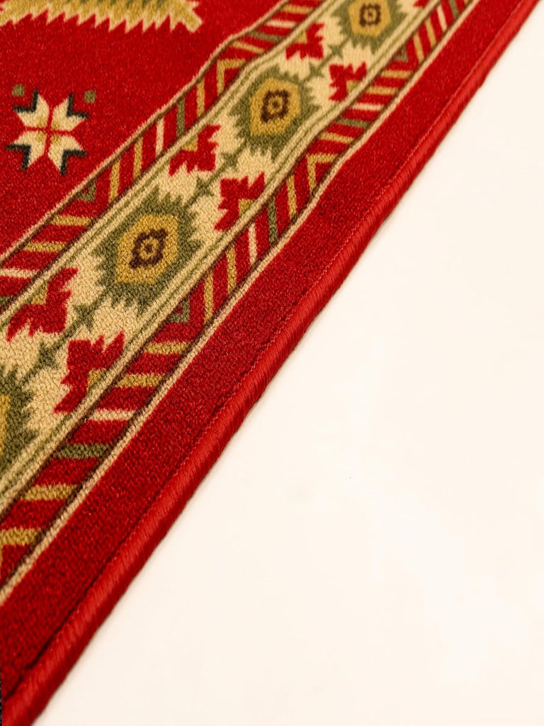 Custom-Sized Slip-Resistant Hallway Rug with Low Pile Design Absorbent, Stain-Resistant, and Washable. Perfect s