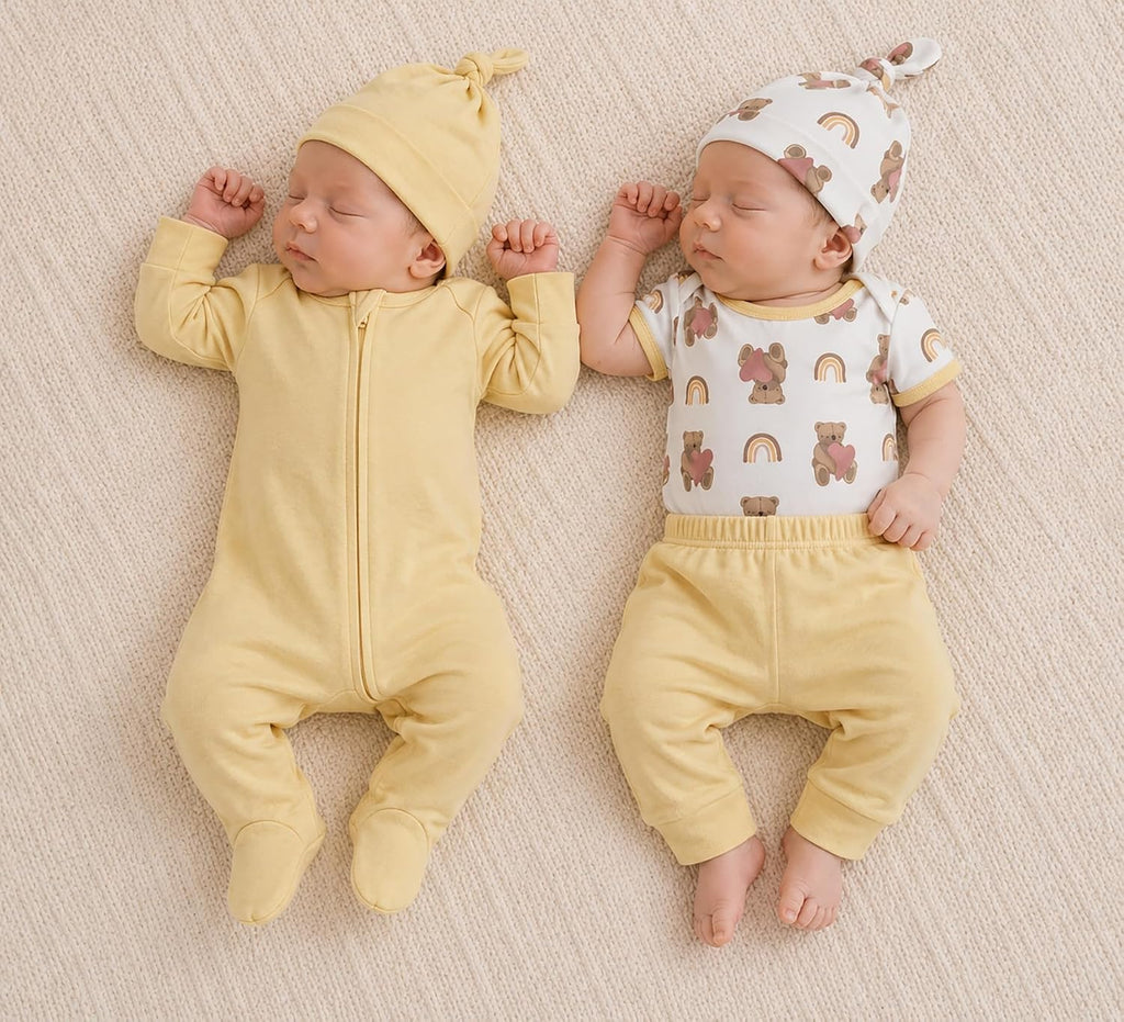 Organic Cotton Unisex Baby Layette Registry Clothes Set