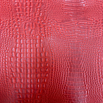 Red Marine Gator Upholstery Crafting Outdoor Vinyl Fabric - Sold by The Yard - 54"
