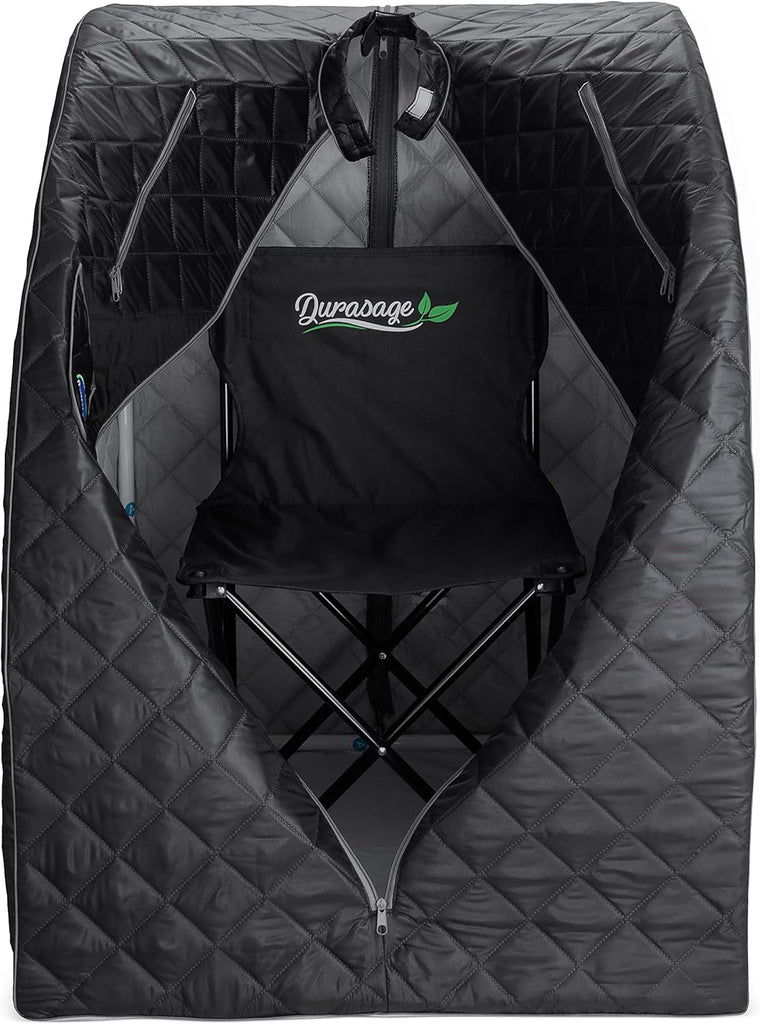 Durasage Lightweight Portable Personal Steam Sauna Spa for Relaxation at Home, 60 Minute Timer