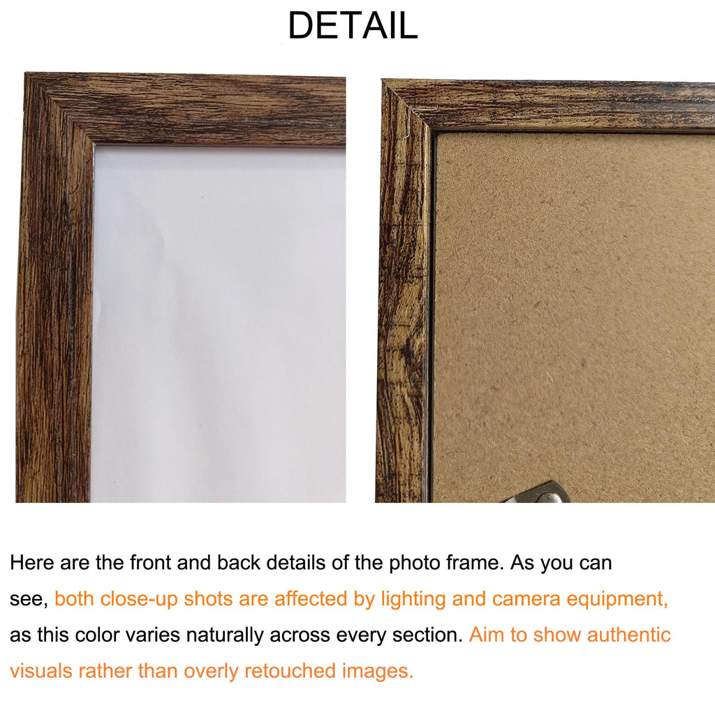 20x30 Picture Frame Brown, Poster Frames Wall Hanging, Display Pictures 20 x 30 without Mat, 1 Pack