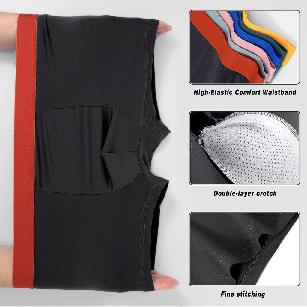 Boys Boxer Briefs,5 Pack Tag Free & Breathable Underwear, Durable Stretch Moisture Wicking Boxer Shorts