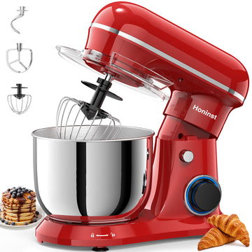 4QT Electric Stand Mixer, 10-Speed Tilt-Head Compact Kitchen Mixer