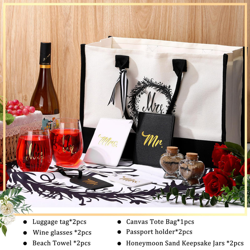 11 Pcs Wedding Gifts for Couples 2026, Honeymoon Mr and Mrs Gifts