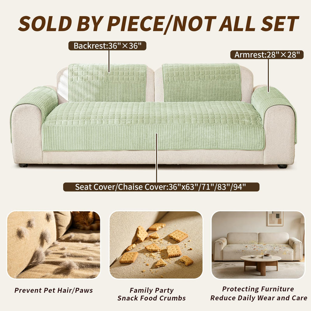 Velvet Couch Covers Sofa Couch Protector Sofa Covers Washable 1PC