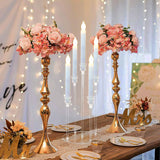 Acrylic Candelabra, 5 Arm Taper Candle Holders, Candle Centerpieces for Tables, Clear Candlestick Holder,Acrylic