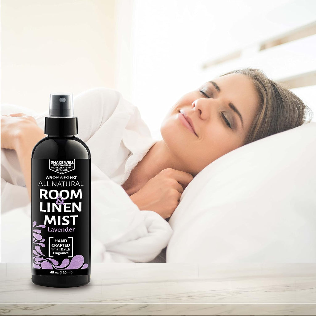 All-Natural Lavender Room & Linen Spray 8 Oz for Sheets, Pillow, Fabric, Bed, Sleeping with a Refreshing Scent - Set of 8