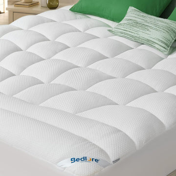 King Mattress Topper, Soft TencelTM Blend Pillow Top Mattress Pad | Extra Thick 800 GSM and Breathable Naturally