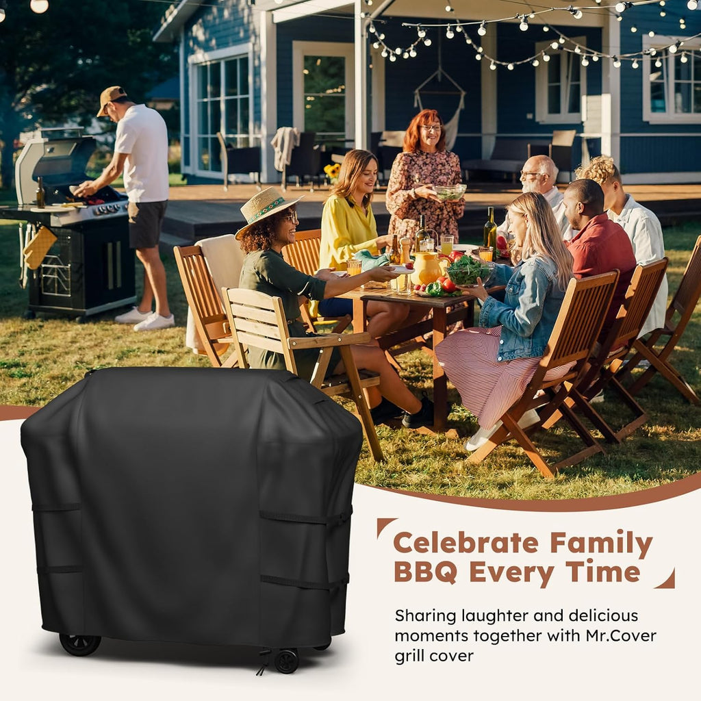 Grill Cover for Weber Spirit 200/300 Series, 52 Inch 600D Heavy Duty Waterproof BBQ Cover, Rip-Proof Fade Resistant