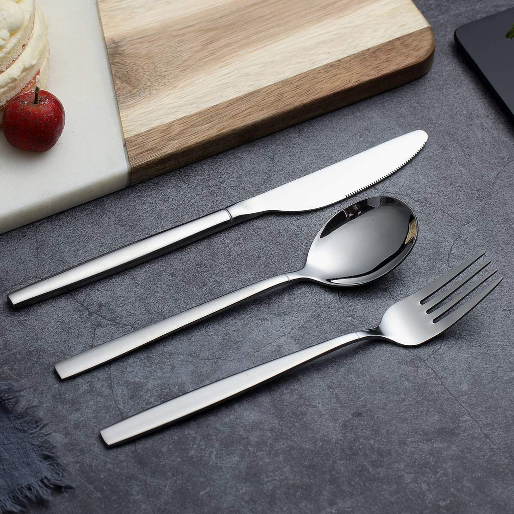 Flatware Set 20 Pieces, Stainless Steel Flatware Set, Silverware Set Service For 4