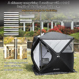 Portale Outdoor Sauna Set with Sauna Tent, Sauna Wood Stove for Dry Sauna, Cooking for Family and Friends