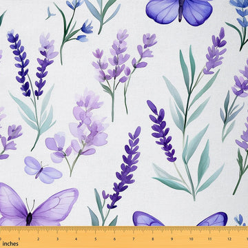 Butterflies Upholstery Fabric Soft 10 Yards