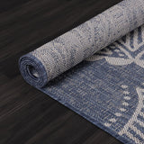 Medallion Outdoor Rug 5x7 Washable Outside Carpet for Indoor Patio Porch Waterproof Easy Cleaning No