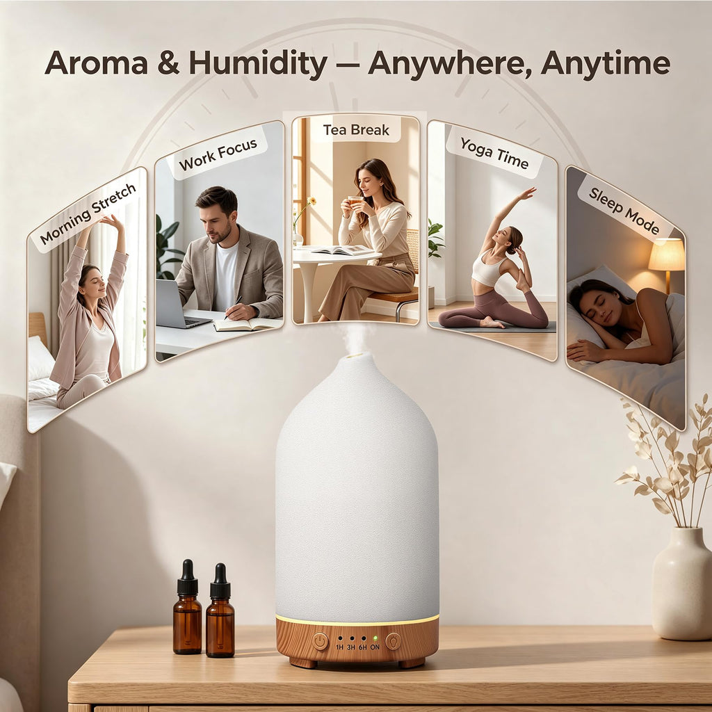 Ceramic Essential Oil Diffuser, Stone Diffuser