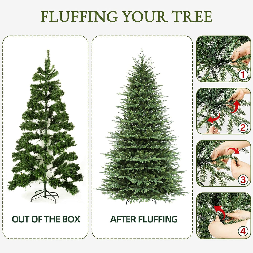 Prelit Premium Christmas Tree with 600 Warm White LEDs