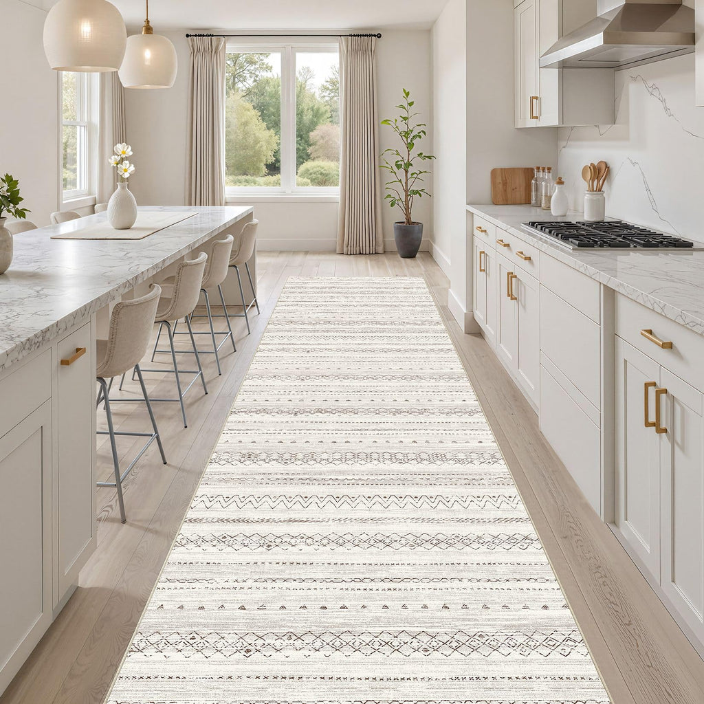 Hallway Runner Rugs Washable Boho Moroccan Soft Rug