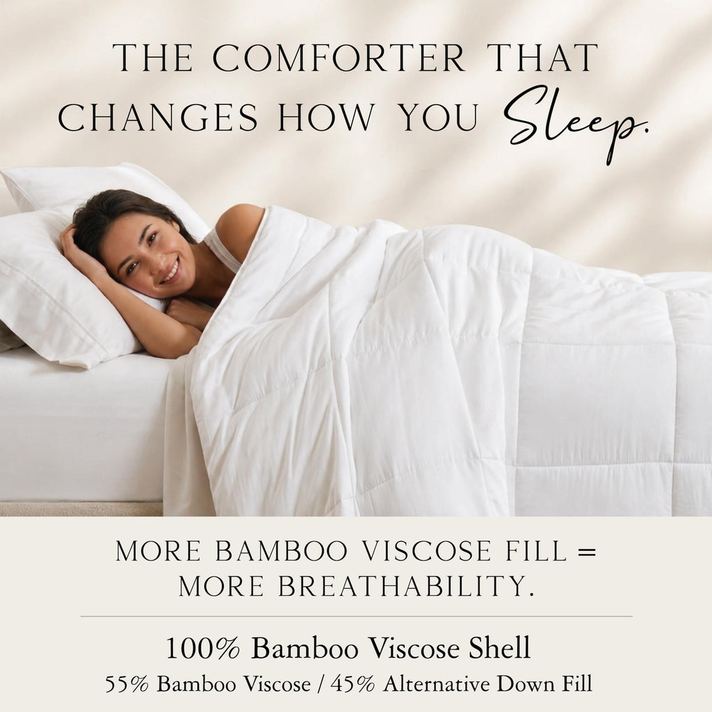 Bamboo Viscose Duvet Insert, King/Cal King Size, All Season