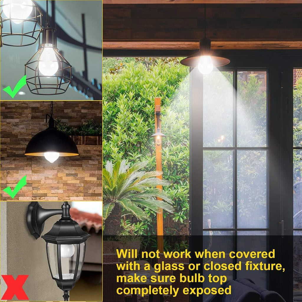 12W Motion Sensor Led Light Bulbs, 100W Equivalent E26 6500K 1000Lm