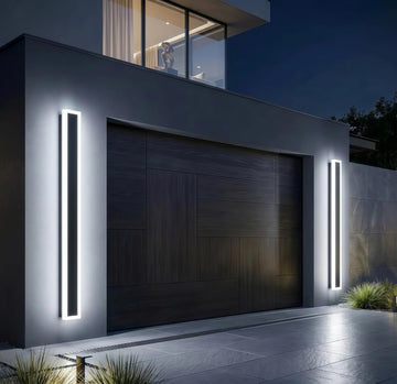 Modern Outdoor Wall Light 2pack 39in, 4.72in Width, Dimmable LED
