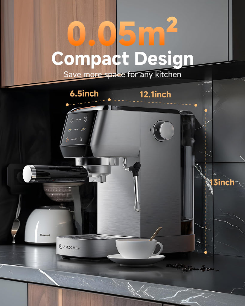 Espresso Machine, 20-Bar Pump for Lattes & Cappuccinos at Home