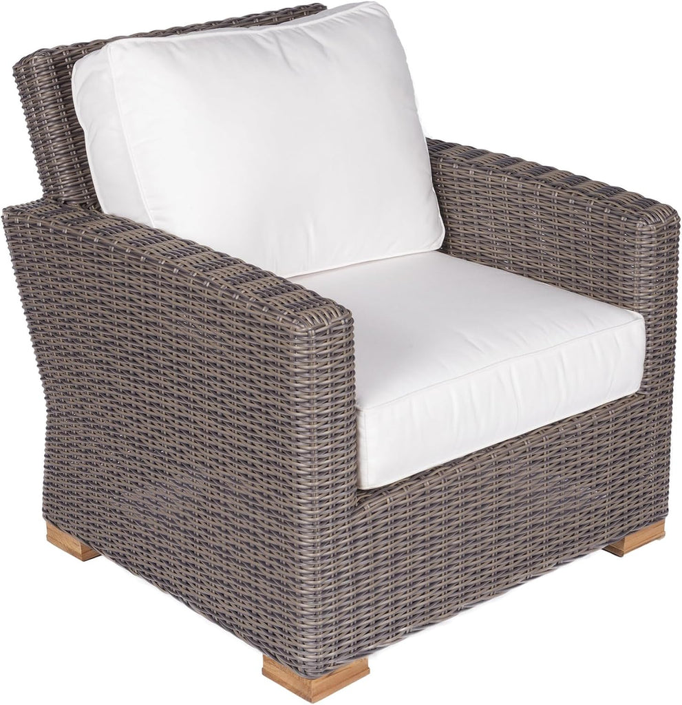 Sanibel Club Teak Chair, Off-White