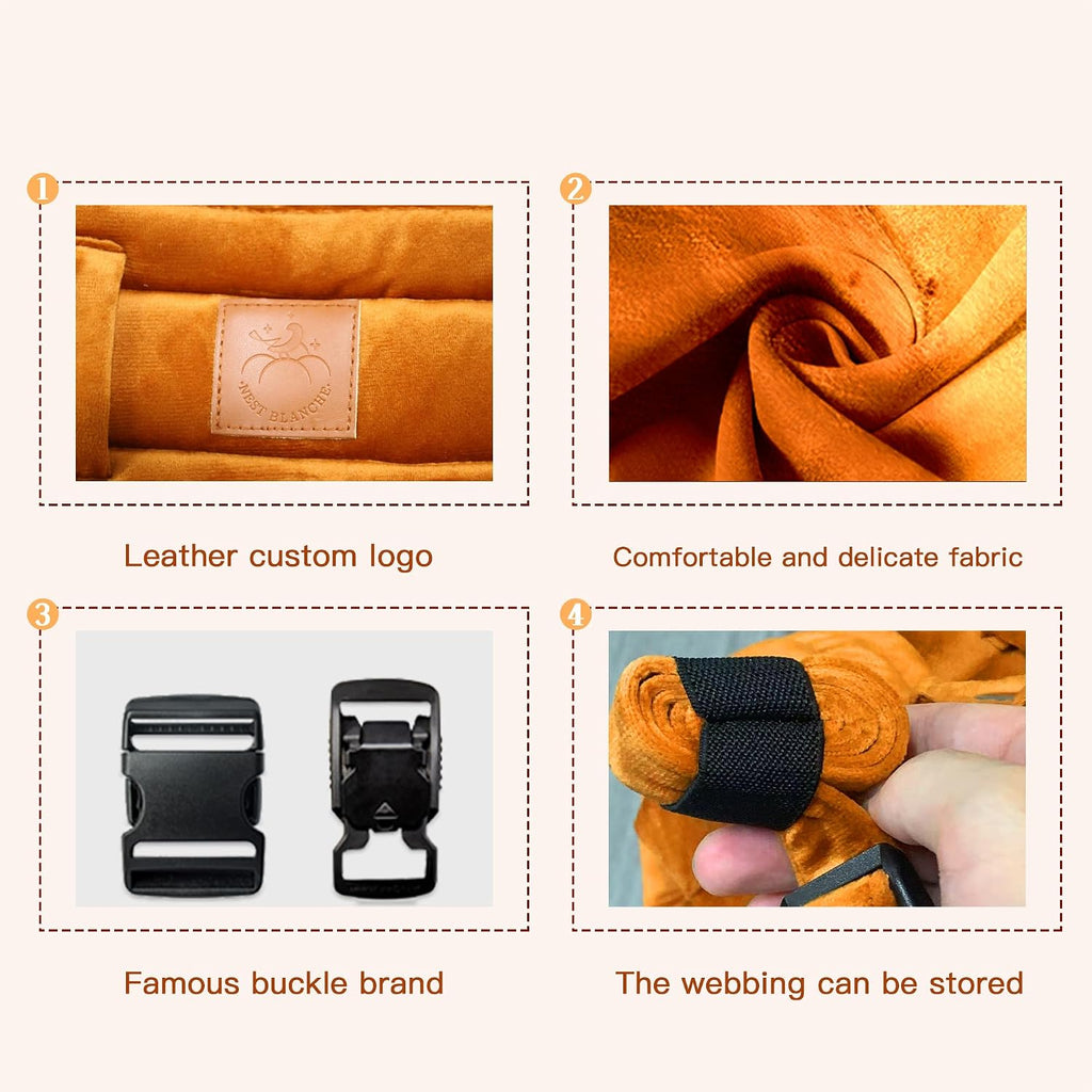 Carrier for Newborn to Toddler, Ergonomic Backpack Design, Front and Back Facing Options, Orange