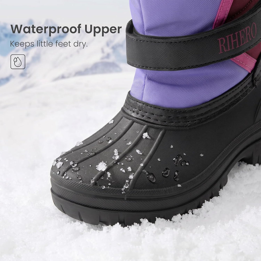 Boys Girls Snow Boots Kids Winter Faux Fur Booties