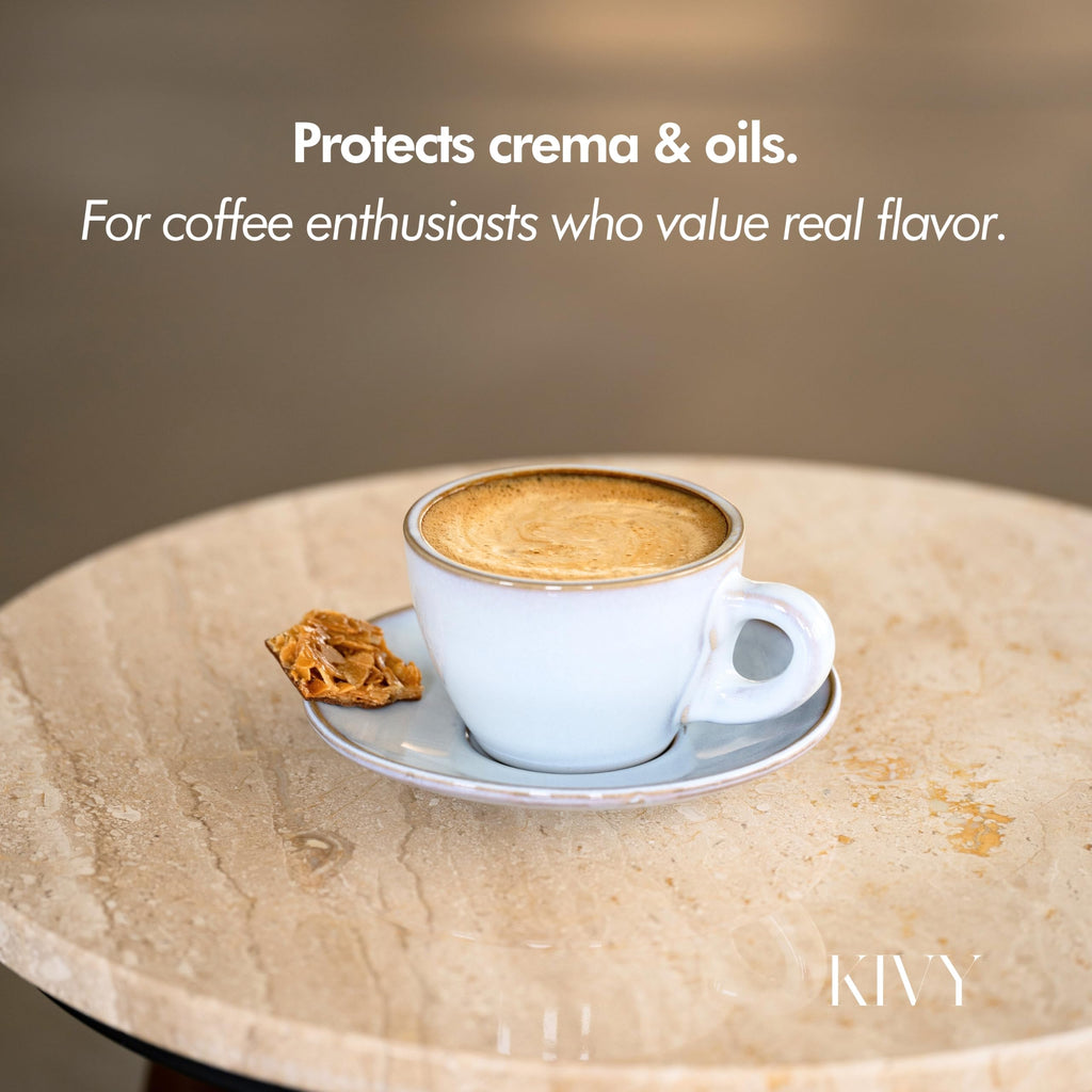 Vacuum Coffee Canister - Push Lid Preserves Coffee Aroma & Oil