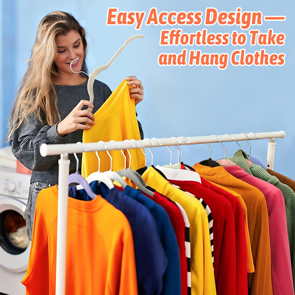 Velvet Hangers 30 Pack, Non-Slip Slim Felt Hangers Multicolor